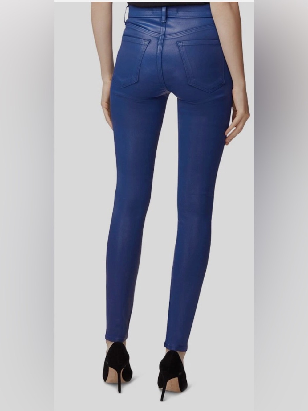 J Brand Maria High-Rise Skinny Jeans in Navy